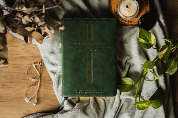 Bíblia Bilíngue, Português/Inglês, ACF/KJV, Couro Soft, Verde - Imagem 2
